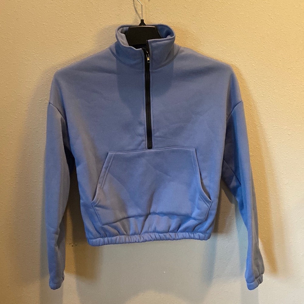 Shein Dusty Blue Sweatshirt
